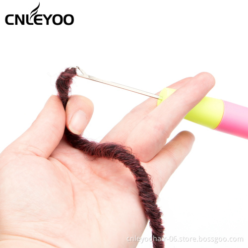 Factory Seller Red New Faux Locs Crochet Hair For women 10 inch 14 inch 18 inch 24 inch Nu Lock Crochet Braids For Girls